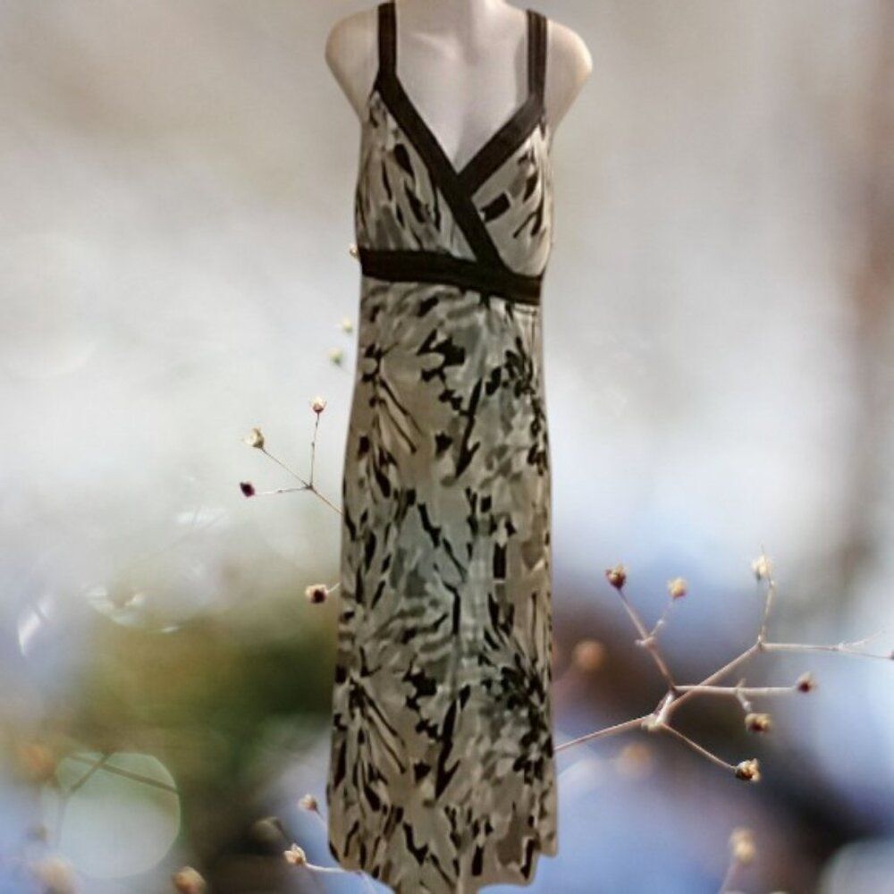 Tropical Print Midi Dress Size 12